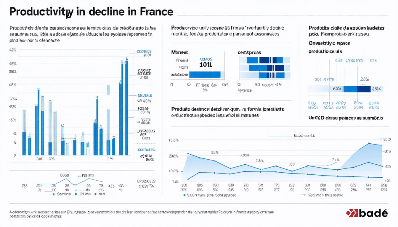 En France, l’inexorable chute de la productivit&eacute; inqui&egrave;te les &eacute;conomistes
