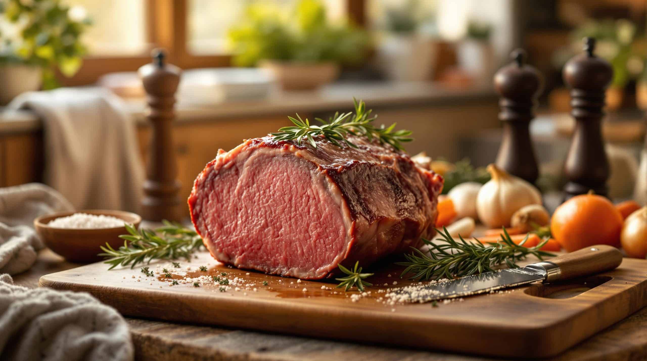 Rosbeef au four : m&eacute;thodes de cuisson et recommandations nutritionnelles