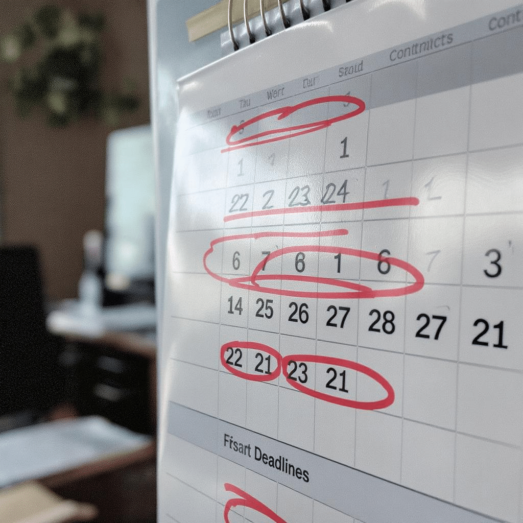 Jours calendaires definition : calcul des d&eacute;lais l&eacute;gaux pour les contrats