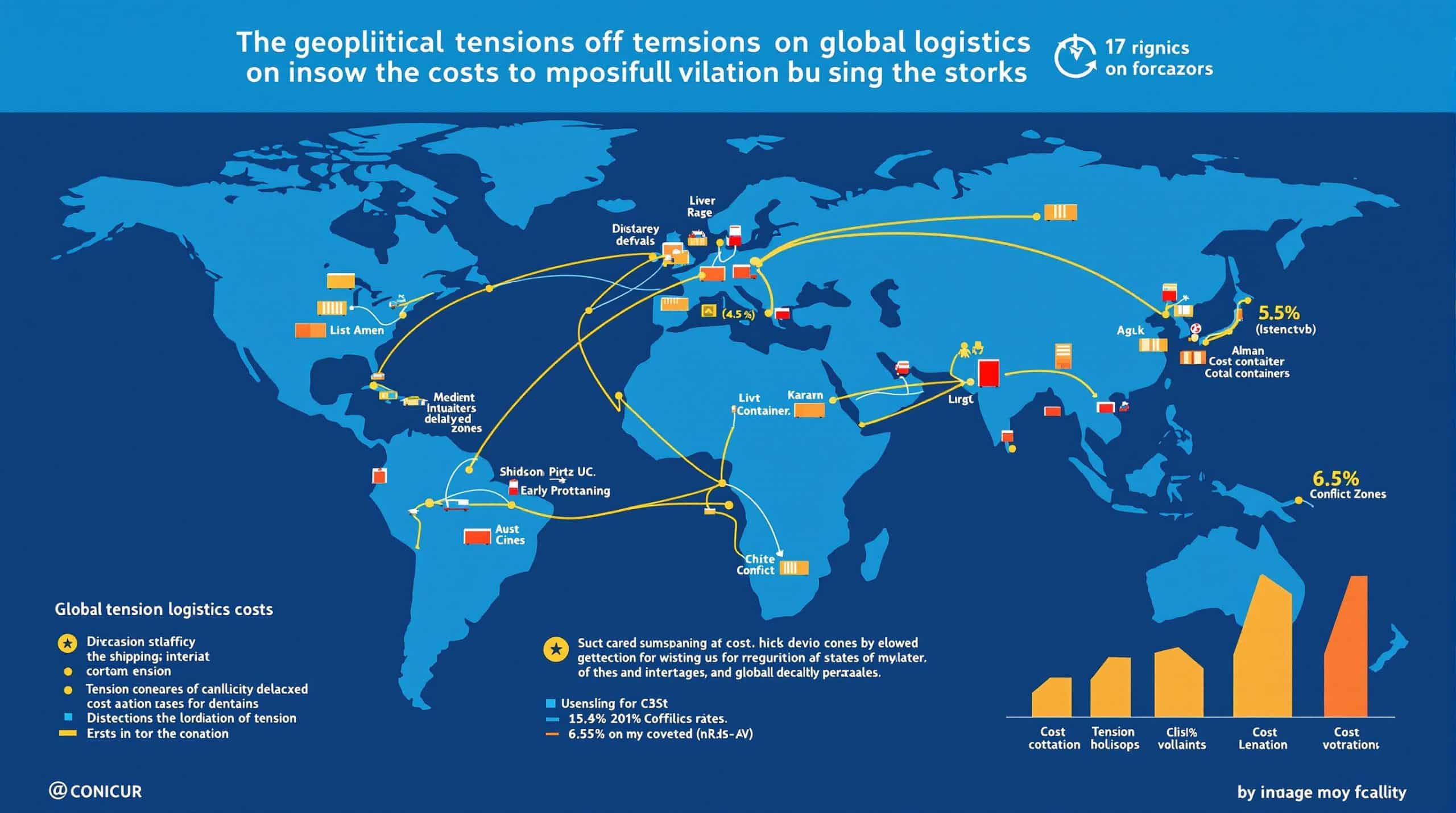 L’impact des tensions g&eacute;opolitiques sur les co&ucirc;ts logistiques en pleine explosion