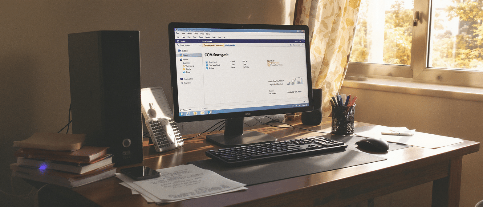 COM Surrogate c&rsquo;est quoi : r&ocirc;le du processus, diagnostics et s&eacute;curisation sous Windows