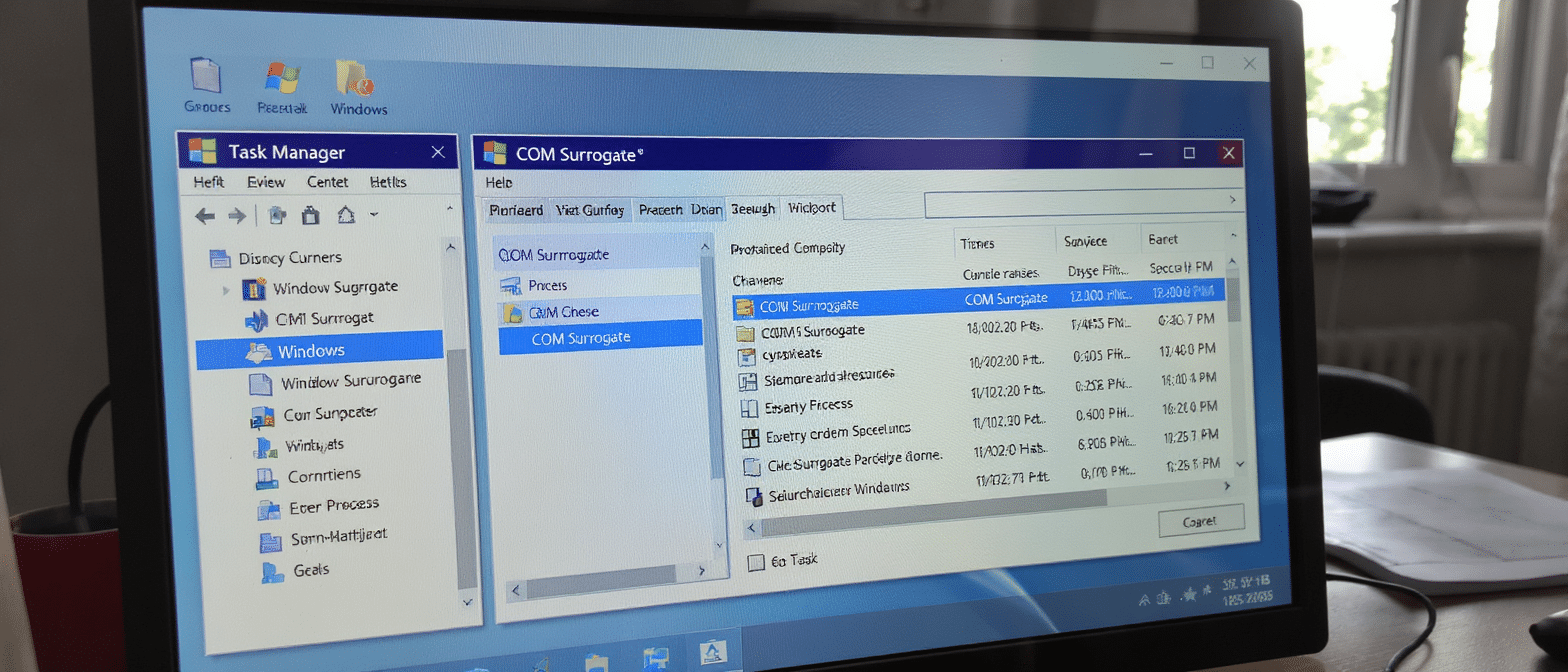 COM Surrogate c&rsquo;est quoi : r&ocirc;le du processus, diagnostics et s&eacute;curisation sous Windows