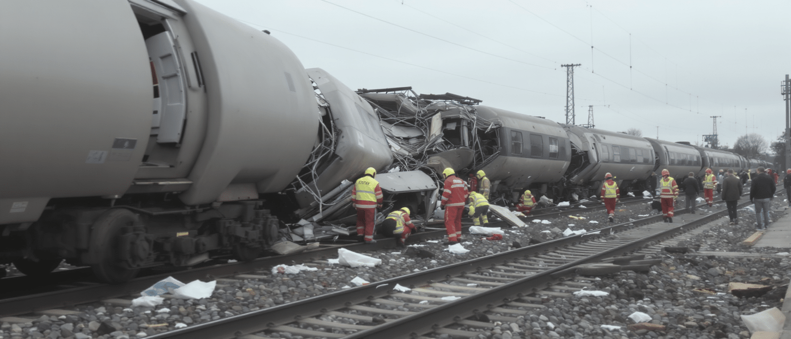 un grave accident de train au danemark a fait au moins 17 blessés. découvrez les détails de la collision ferroviaire et les secours déployés sur place.