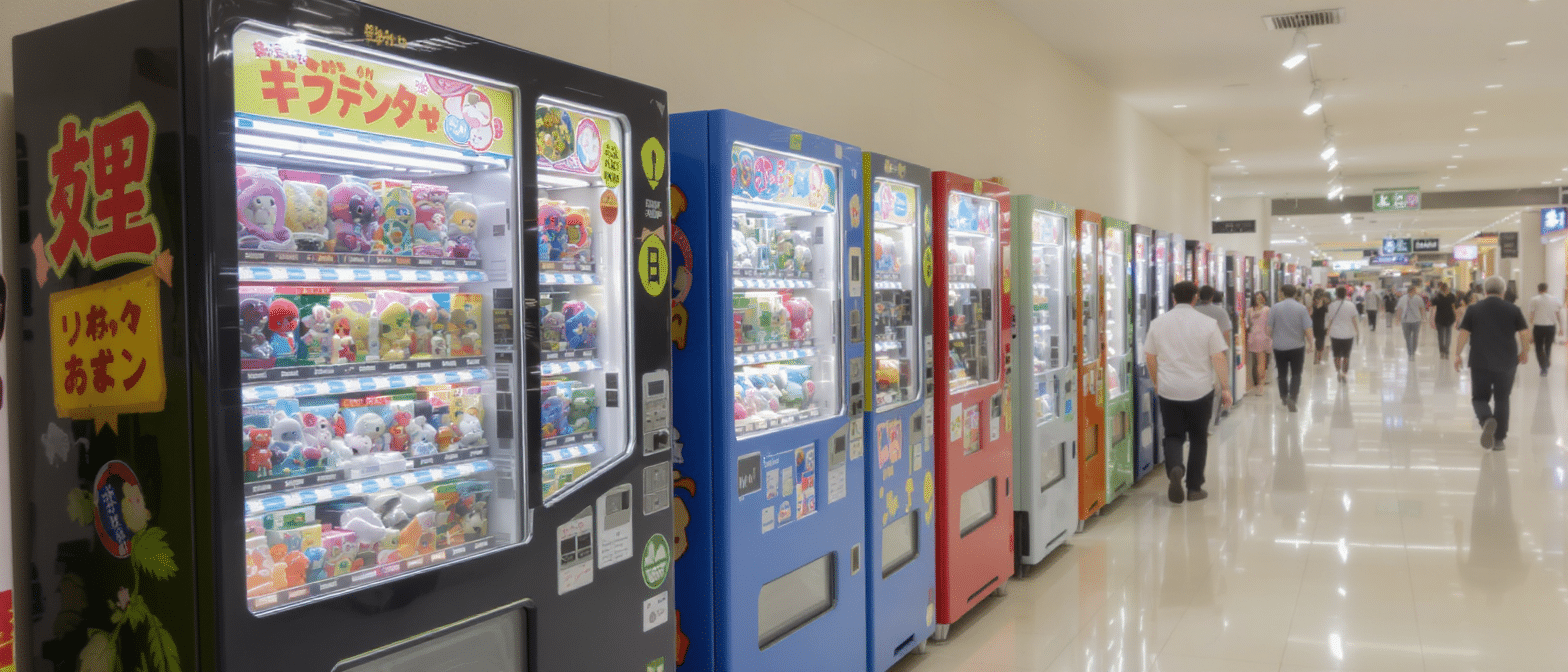 Le ph&eacute;nom&egrave;ne Gashapon : 150 machines &agrave; capsules de jouets japonais envahissent la France