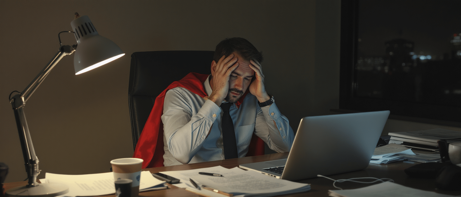 Le &laquo; syndrome du super-h&eacute;ros &raquo; : quand les dirigeants de PME sacrifient leur sant&eacute; physique et mentale
