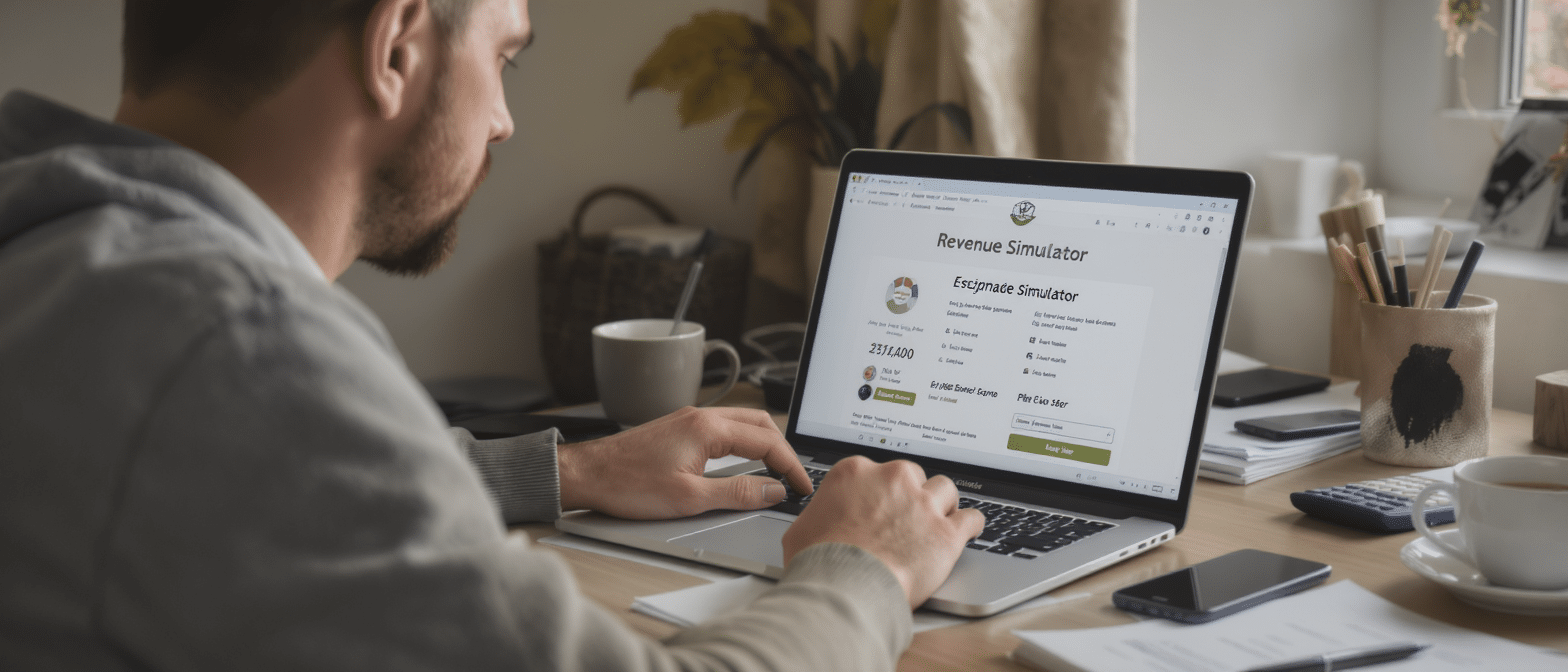 utilisez le simulateur de revenu indépendant sur creation-entreprise-france.com pour estimer facilement et précisément votre rémunération en tant qu'entrepreneur.